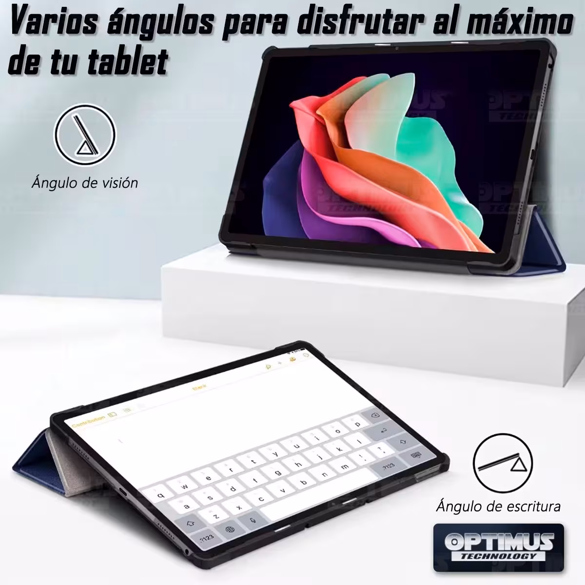 Kit Case Forro Protector + Teclado y Mouse Ratón Bluetooth para Tablet Lenovo Tab P11 2da Generación TB-350FU 11.5 Pulgadas 2023