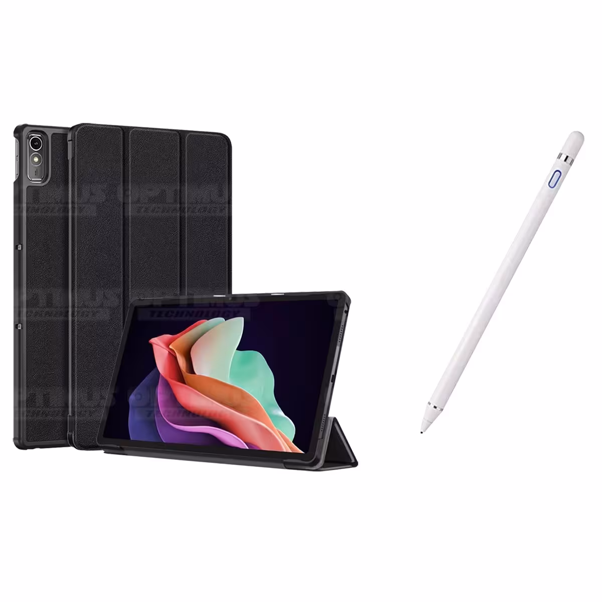 Kit Case Forro Protector + Lápiz Óptico Digital Stylus Pen para Tablet Lenovo Tab P11 2da Generación TB-350FU 11.5 Pulgadas 2022