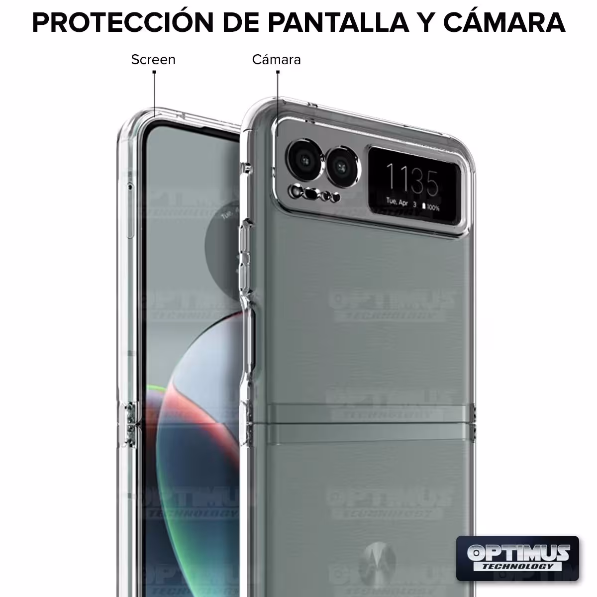 Estuche Case Forro Carcasa Protectora Delgada Anticaída para Celular Smartphone Motorola Razr 40 5G 2023 6.9 Pulgadas