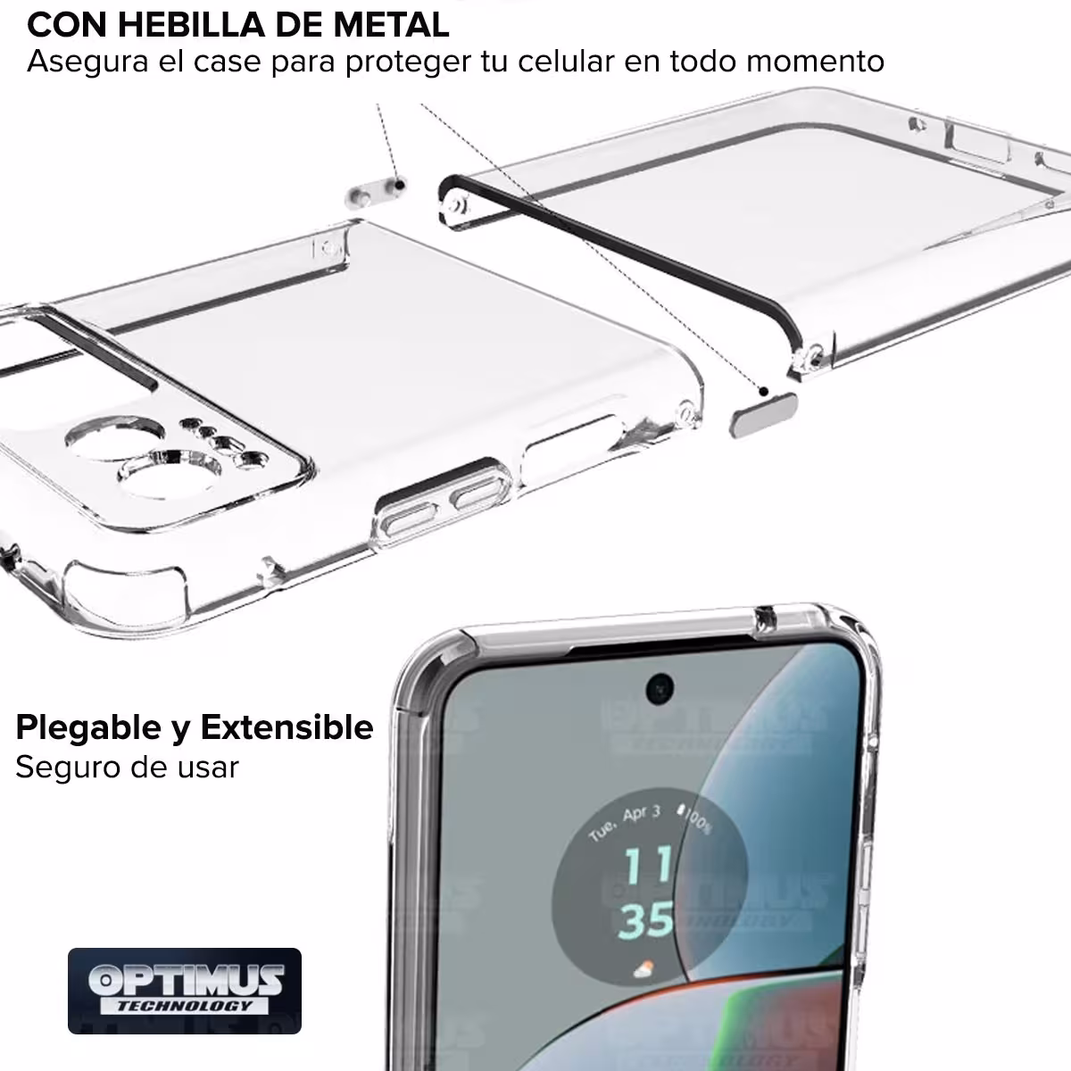 Estuche Case Forro Carcasa Protectora Delgada Anticaída para Celular Smartphone Motorola Razr 40 5G 2023 6.9 Pulgadas