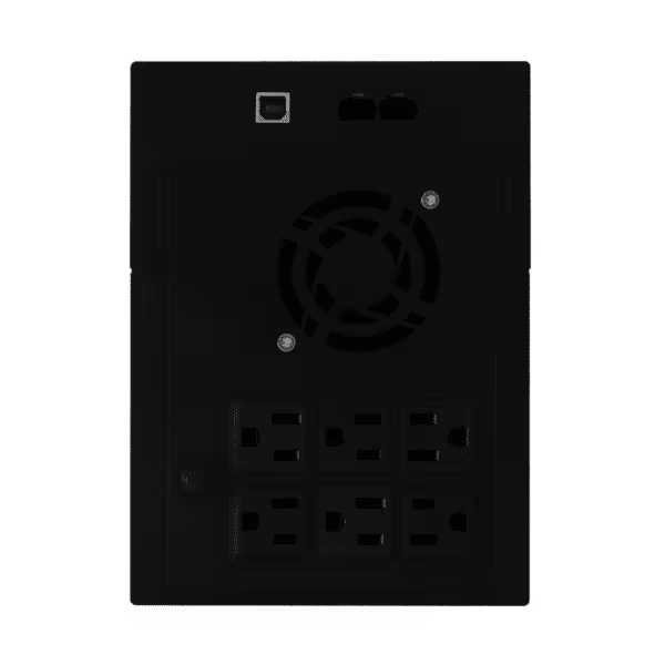 UPS Multitoma Interactiva Powest Micronet 2200VA 6 Salidas regulador de tensión AVR protección apagones contra picos de voltaje, vista 3