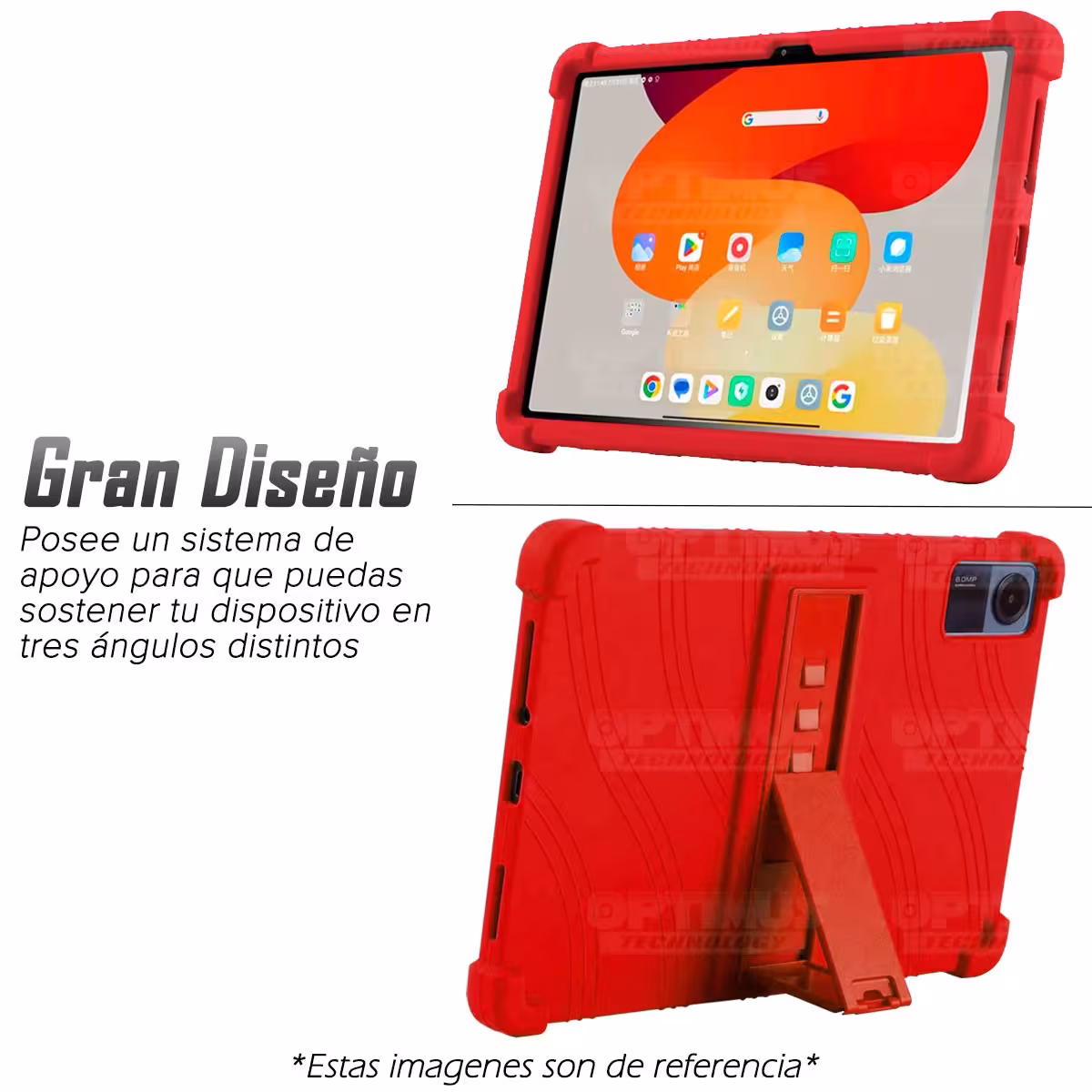 Kit Case Forro Protector Antigolpes + Teclado y Mouse Bluetooth para Tablet Xiaomi Redmi Pad SE 11 Pulgadas 2023 Wifi