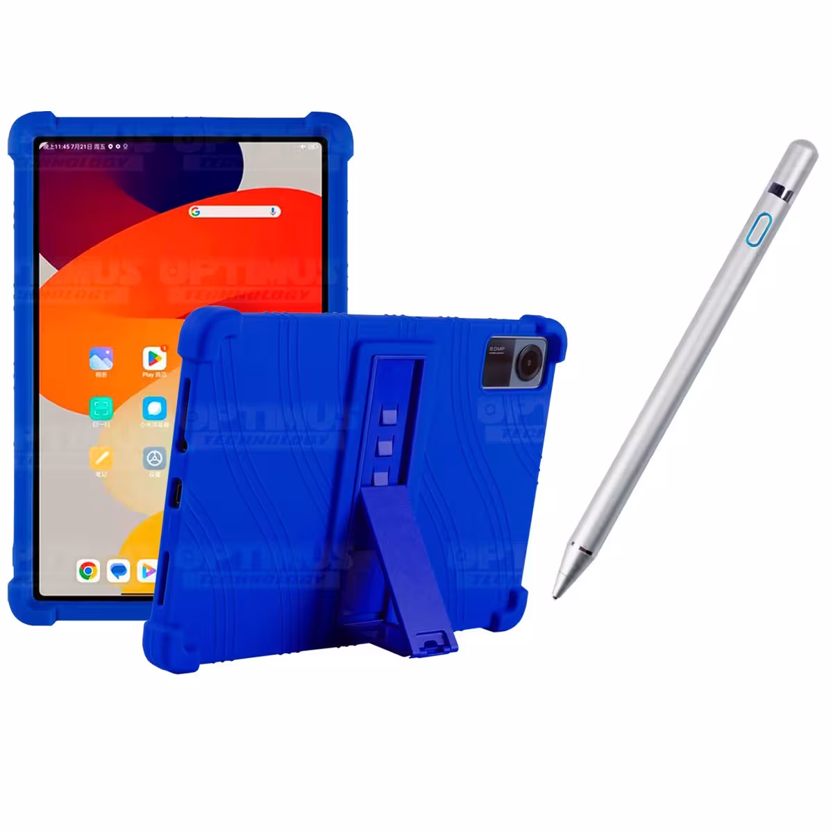 Kit Estuche Protector de goma antigolpes Y Lápiz Óptico Digital Stylus Pen para Tablet Xiaomi Redmi Pad SE 11 Pulgadas 2023 Wifi