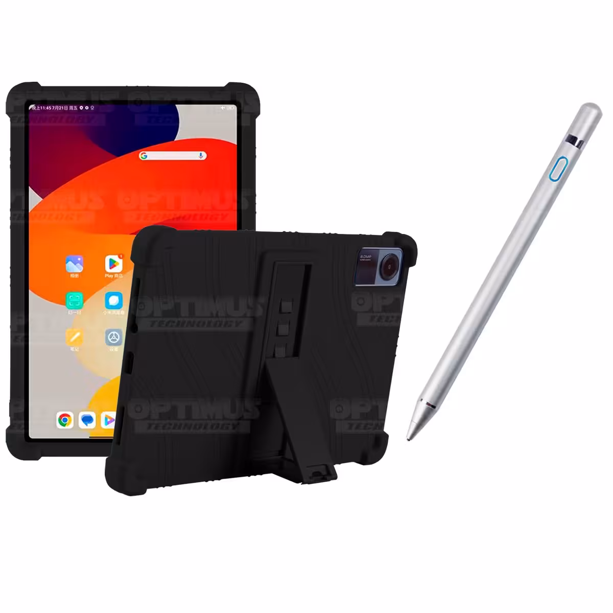 Kit Estuche Protector de goma antigolpes Y Lápiz Óptico Digital Stylus Pen para Tablet Xiaomi Redmi Pad SE 11 Pulgadas 2023 Wifi