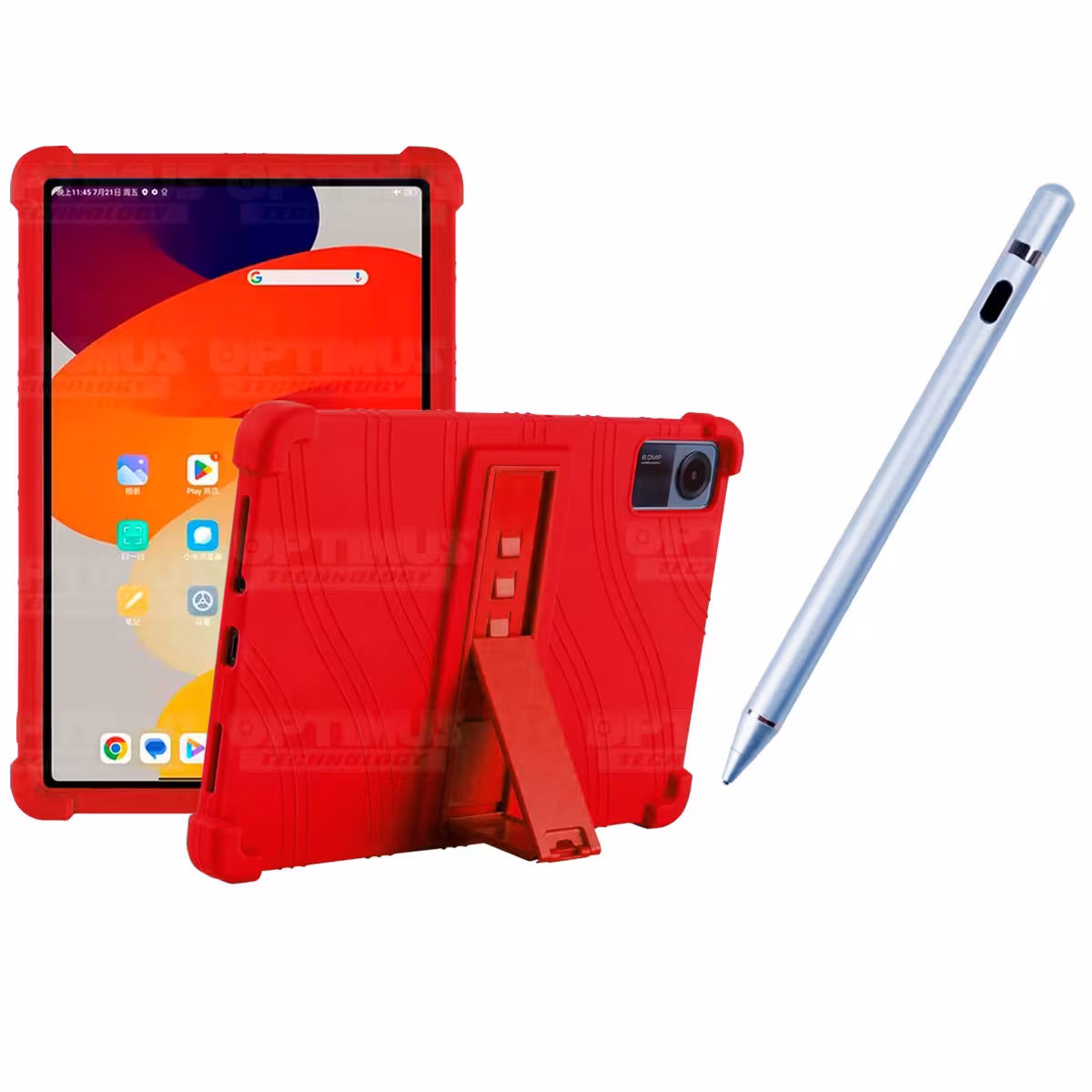 Kit Estuche Protector de goma antigolpes Y Lápiz Óptico Digital Stylus Pen para Tablet Xiaomi Redmi Pad SE 11 Pulgadas 2023 Wifi