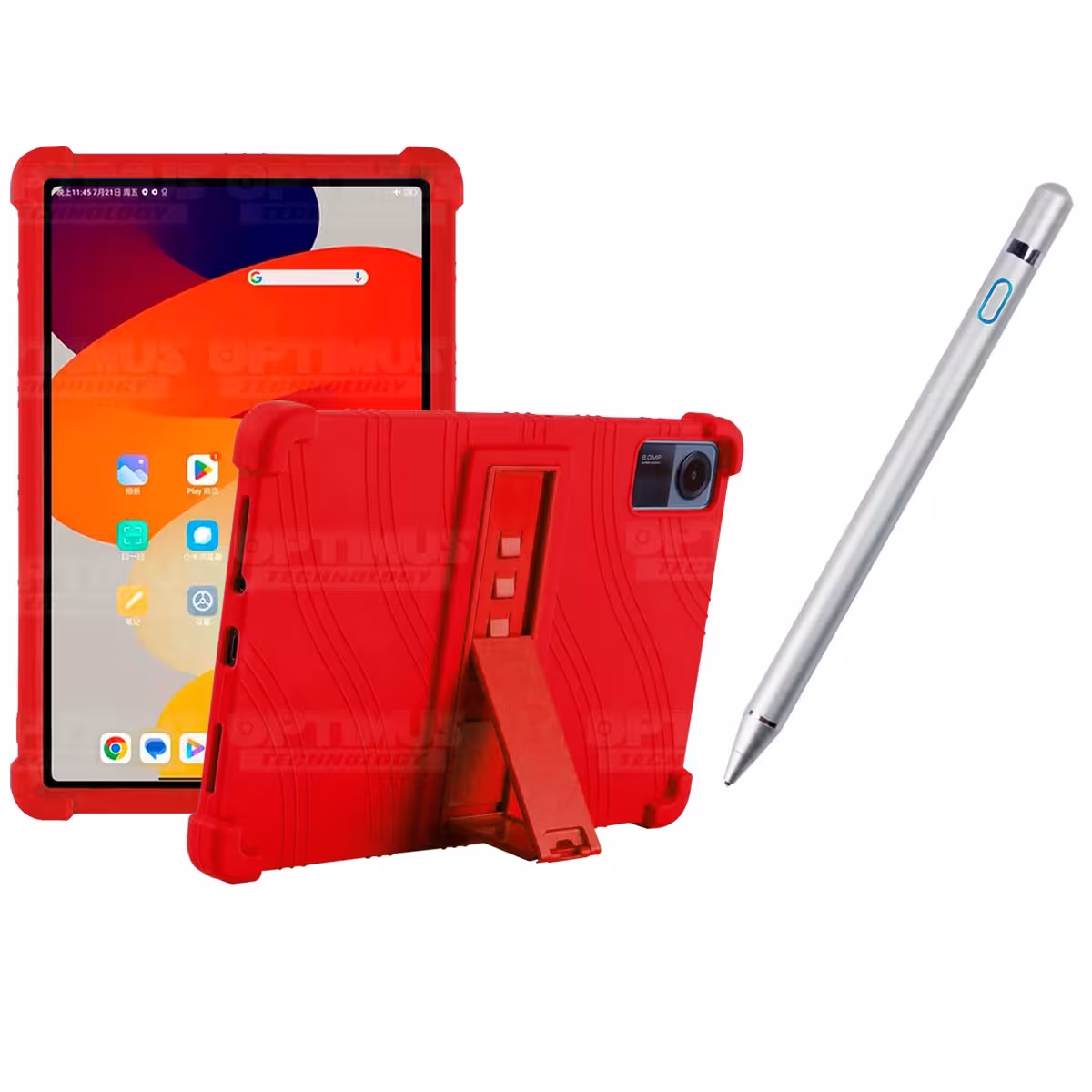 Kit Estuche Protector de goma antigolpes Y Lápiz Óptico Digital Stylus Pen para Tablet Xiaomi Redmi Pad SE 11 Pulgadas 2023 Wifi