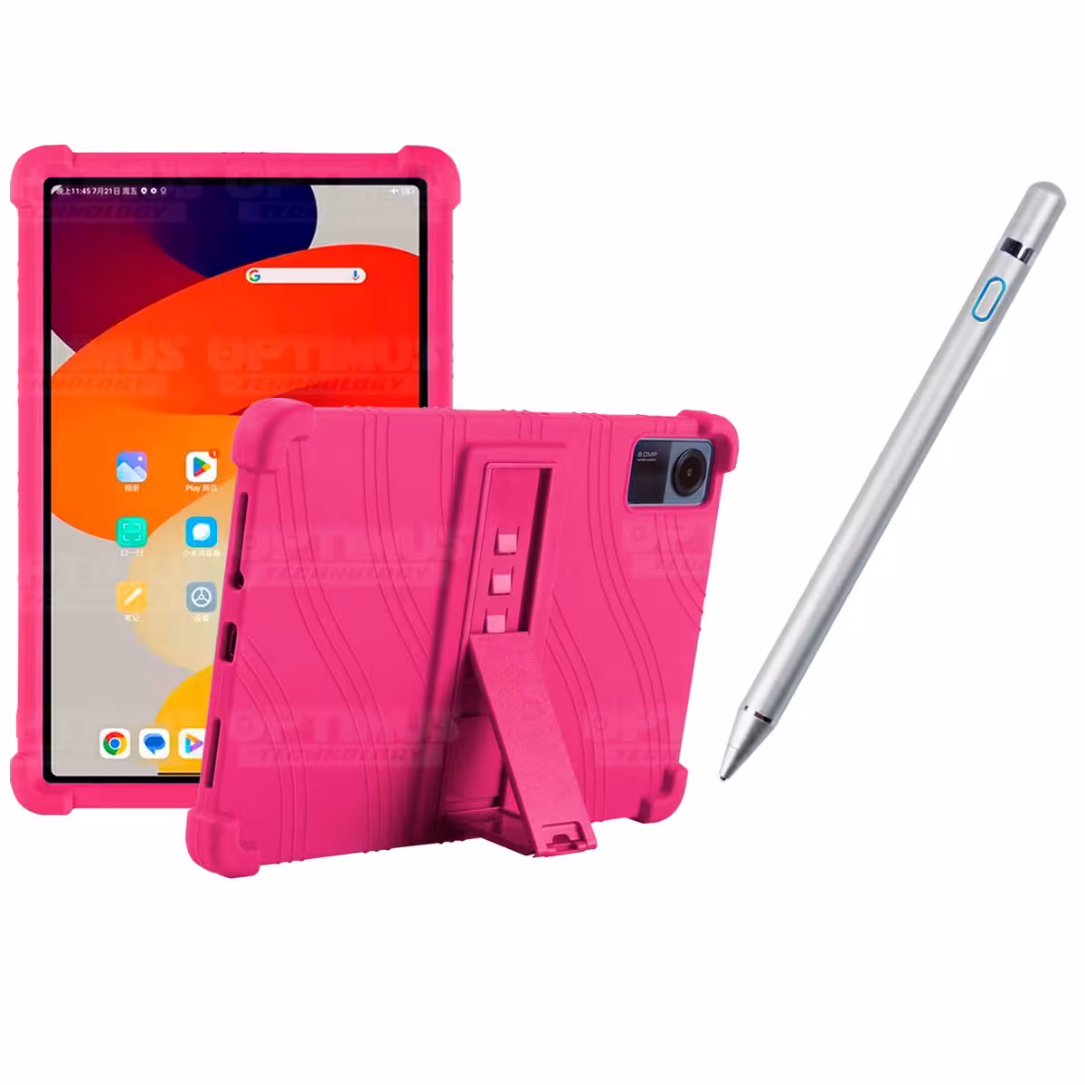 Kit Estuche Protector de goma antigolpes Y Lápiz Óptico Digital Stylus Pen para Tablet Xiaomi Redmi Pad SE 11 Pulgadas 2023 Wifi