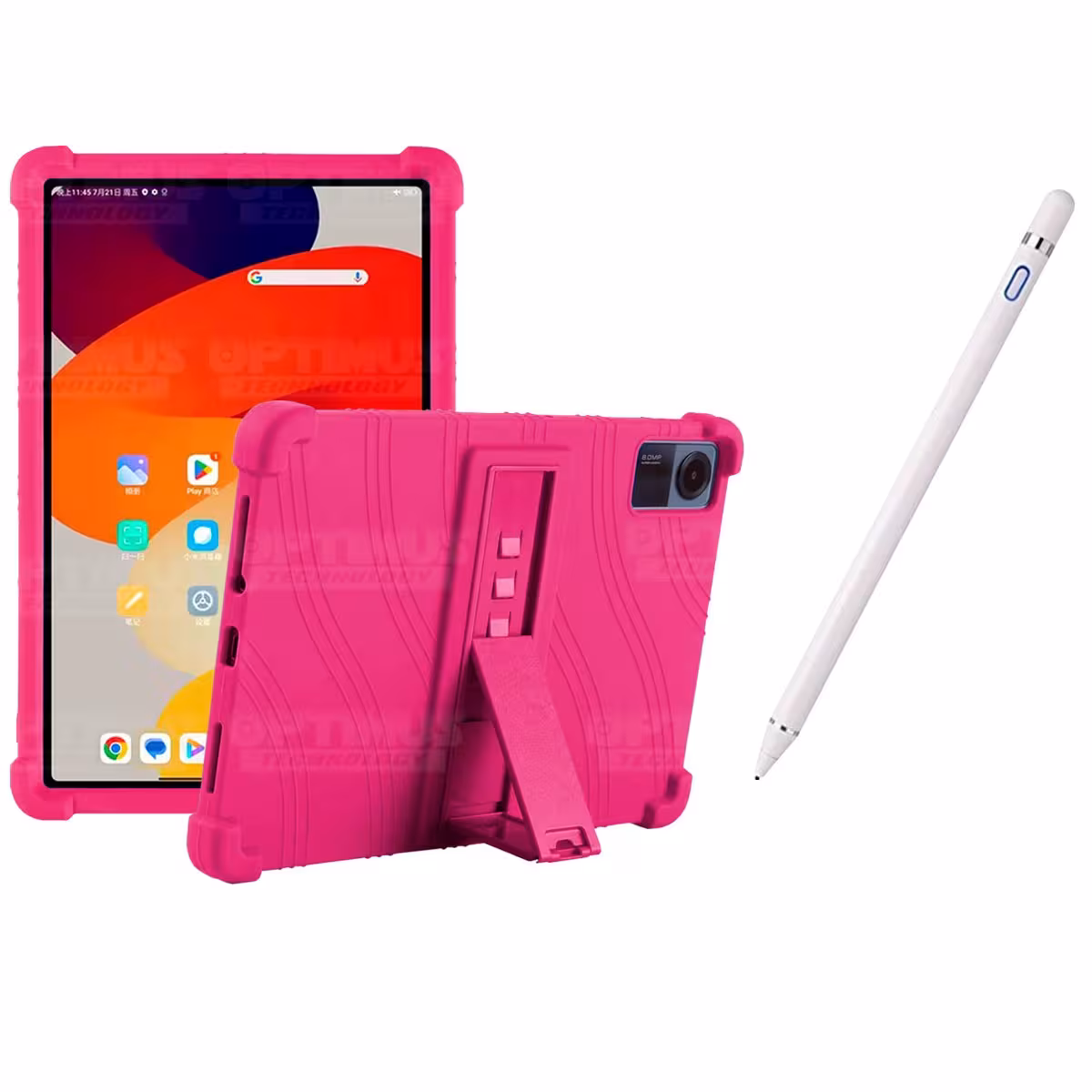Kit Estuche Protector de goma antigolpes Y Lápiz Óptico Digital Stylus Pen para Tablet Xiaomi Redmi Pad SE 11 Pulgadas 2023 Wifi