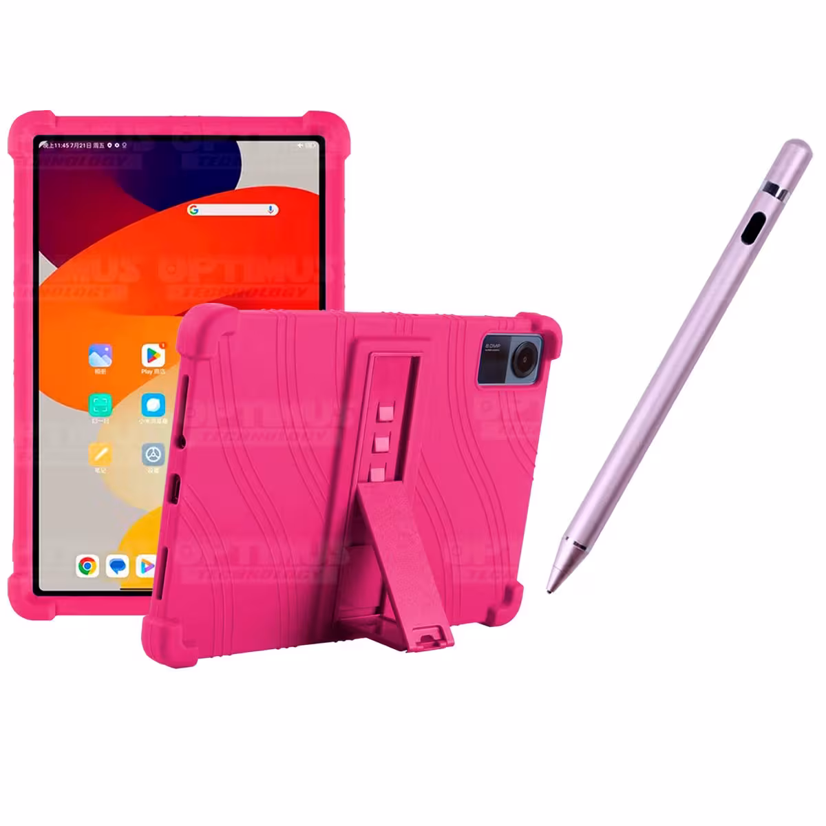 Kit Estuche Protector de goma antigolpes Y Lápiz Óptico Digital Stylus Pen para Tablet Xiaomi Redmi Pad SE 11 Pulgadas 2023 Wifi