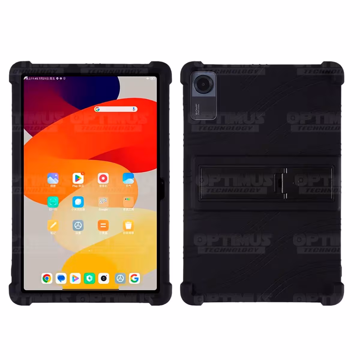 Kit Vidrio templado + Estuche Protector Goma + Teclado Bluetooth Tablet Xiaomi Redmi Pad SE 11 Pulgadas 2023 Wifi