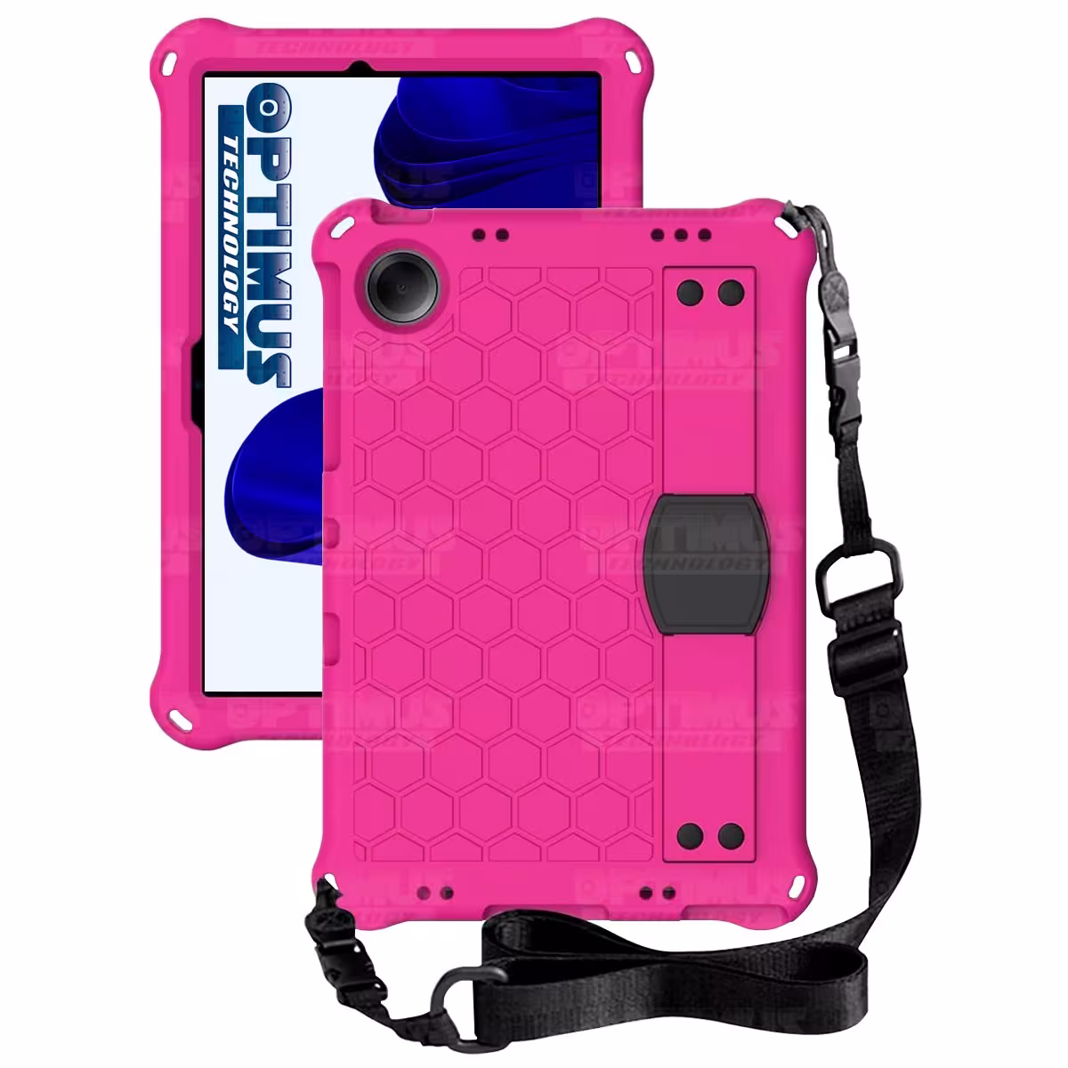 Estuche Protector con Correa Tablet Samsung Galaxy Tab A9 Plus 11 Pulgadas SM-X210 / X216 / X218 Anti golpes con soporte