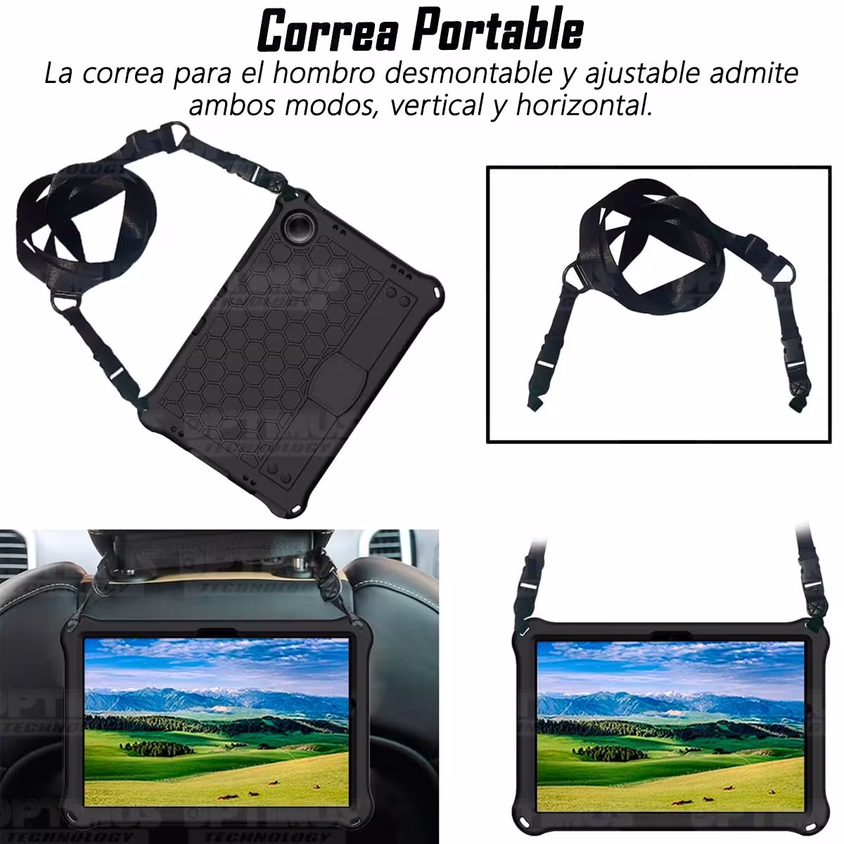 Kit Vidrio templado + Case Protector con correa + Teclado Touchpad Bluetooth Tablet Xiaomi Redmi Pad SE 11 Pulgadas 2023 Wifi
