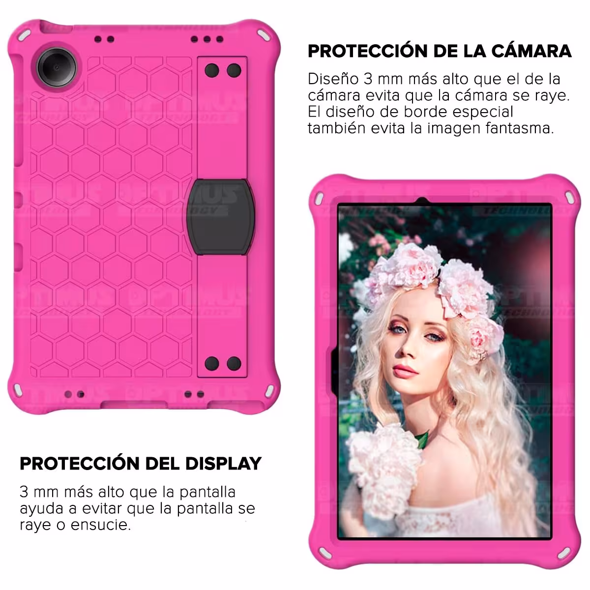 Kit Vidrio templado + Case Protector con correa + Teclado Touchpad Bluetooth Tablet Xiaomi Redmi Pad SE 11 Pulgadas 2023 Wifi