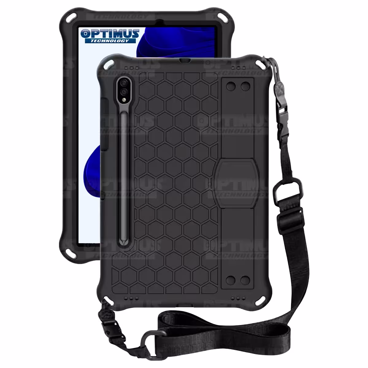 Estuche Protector con Correa Tablet Samsung Galaxy Tab S9 11 Pulgadas Wifi SM-X710 SM-X716B SM-X718U Anti golpes con soporte