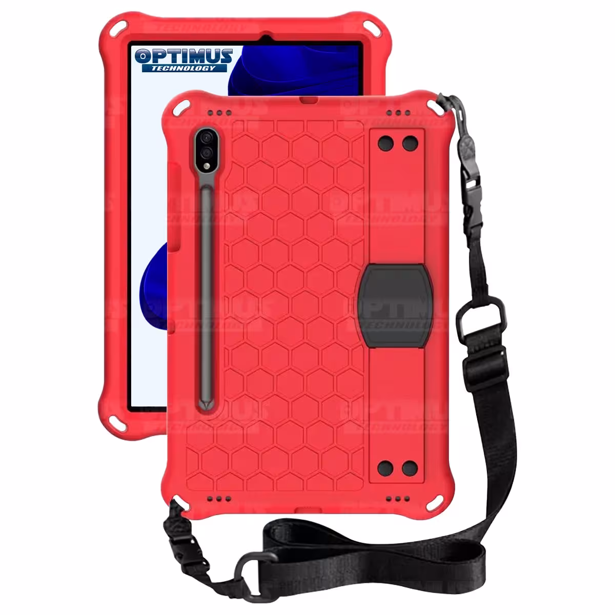 Estuche Protector con Correa Tablet Samsung Galaxy Tab S8 11 Pulgadas Wifi 2022 SM-X700 / SM-X706 Anti golpes con soporte