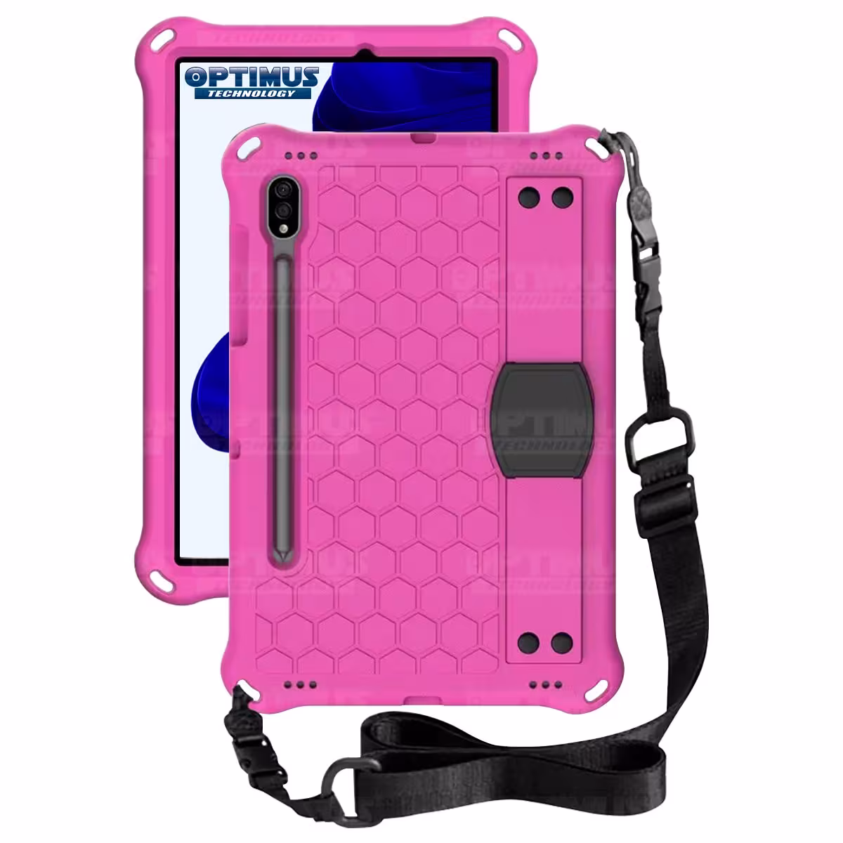Estuche Protector con Correa Tablet Samsung Galaxy Tab S7 11 Pulgadas Wifi 2020 SM-T870 / SM-X875 Anti golpes con soporte
