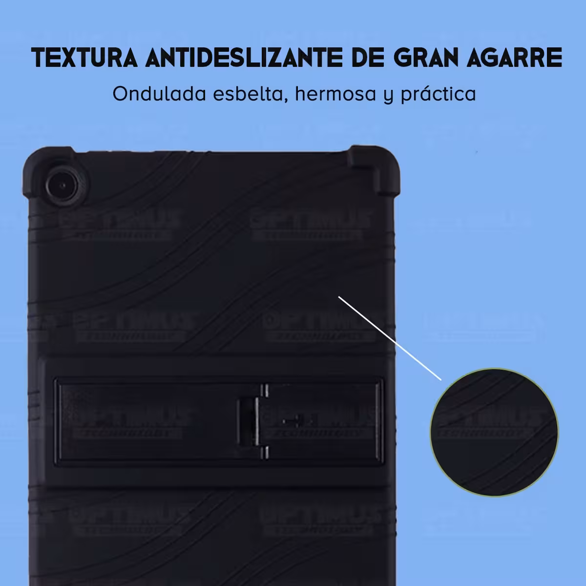 Estuche Case protector de goma para Tablet Lenovo M10 HD 3rd Generacion TB-328 2022 10.1 Pulgadas ZAAF0071CO Anti golpes soporte