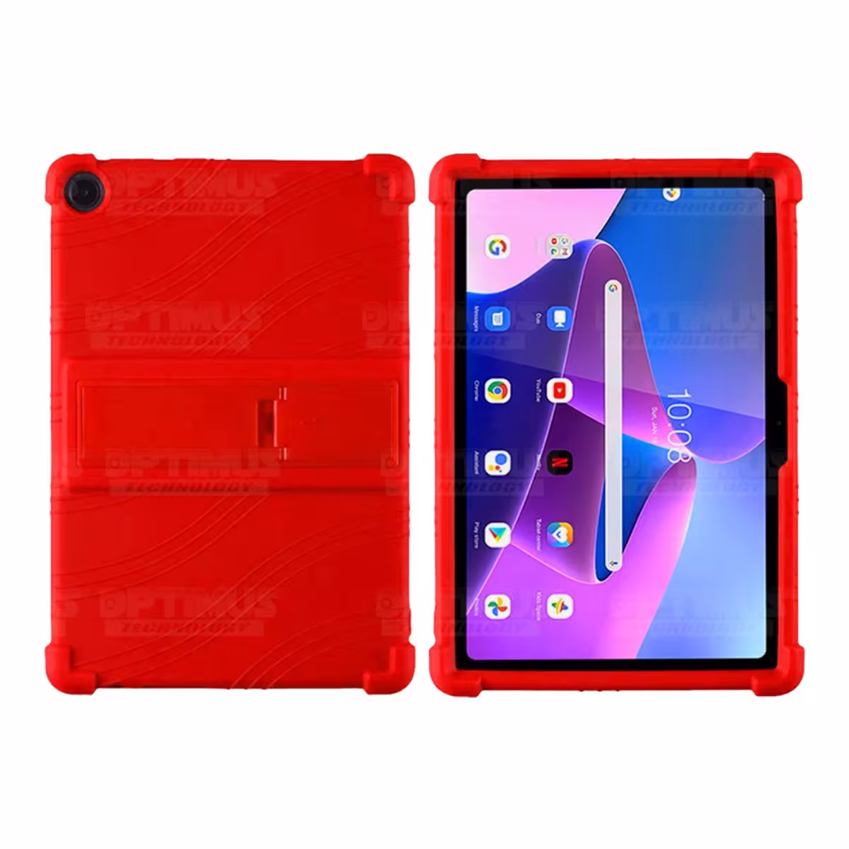Estuche Case protector de goma para Tablet Lenovo M10 HD 3rd Generacion TB-328 2022 10.1 Pulgadas ZAAF0071CO Anti golpes soporte