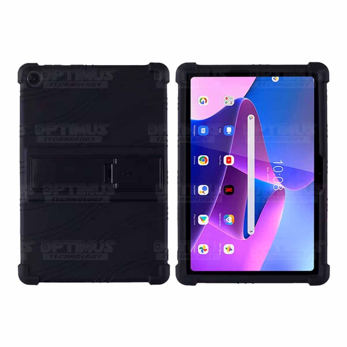 Estuche Case protector de goma para Tablet Lenovo M10 HD 3rd Generacion TB-328 2022 10.1 Pulgadas ZAAF0071CO Anti golpes soporte