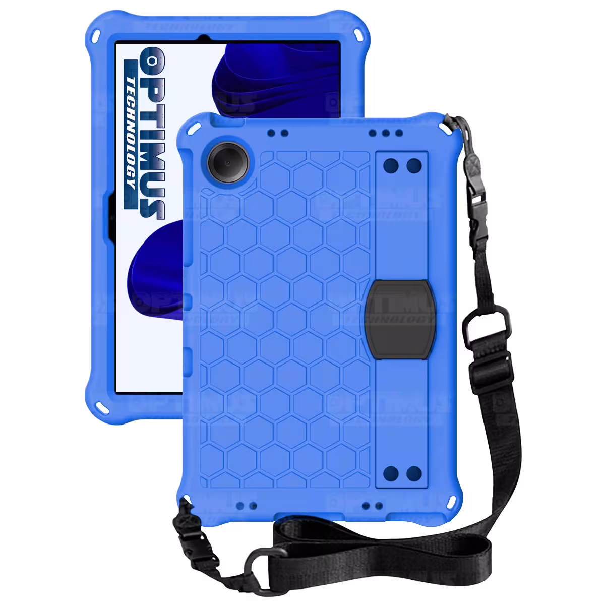Estuche Protector con Correa Tablet Samsung Galaxy Tab A9 Plus 11 Pulgadas SM-X210 / X216 / X218 Anti golpes con soporte