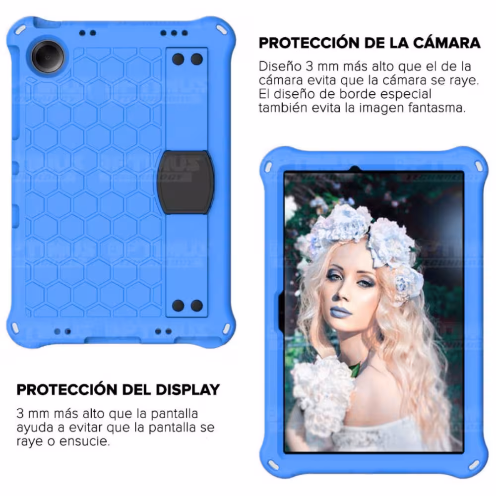 Estuche Protector con Correa Desmontable Tablet Xiaomi Redmi Pad SE 11 Pulgadas 2023 Wifi Anti golpes con soporte
