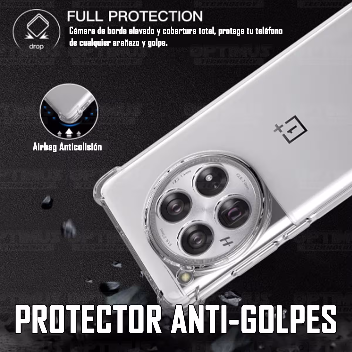 Estuche Case Forro Protector Delgado Anticaída para Oneplus 12 5G 2024