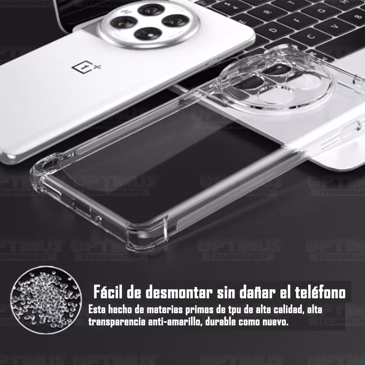 Estuche Case Forro Protector Delgado Anticaída para Oneplus 12 5G 2024