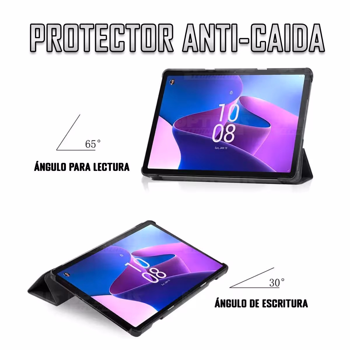 Vidrio Cristal Templado Y Estuche Case Protector para Tablet Lenovo M10 HD 3rd Generación TB-328 2022 10.1 Pulgadas ZAAF0071CO