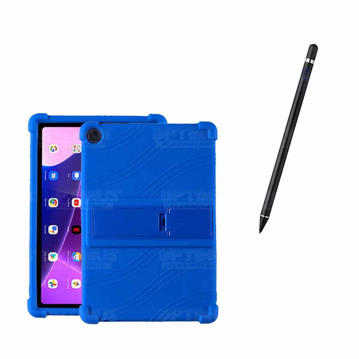 Kit Estuche Protector de goma antigolpes Y Lápiz Óptico Digital Stylus Pen para Tablet Lenovo M10HD 3rd Generacion TB-328 2022