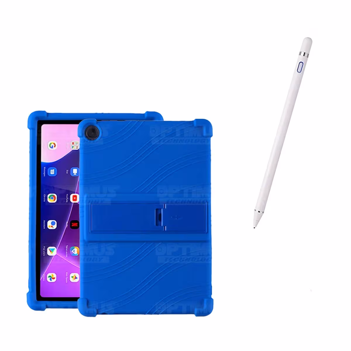Kit Estuche Protector de goma antigolpes Y Lápiz Óptico Digital Stylus Pen para Tablet Lenovo M10HD 3rd Generacion TB-328 2022