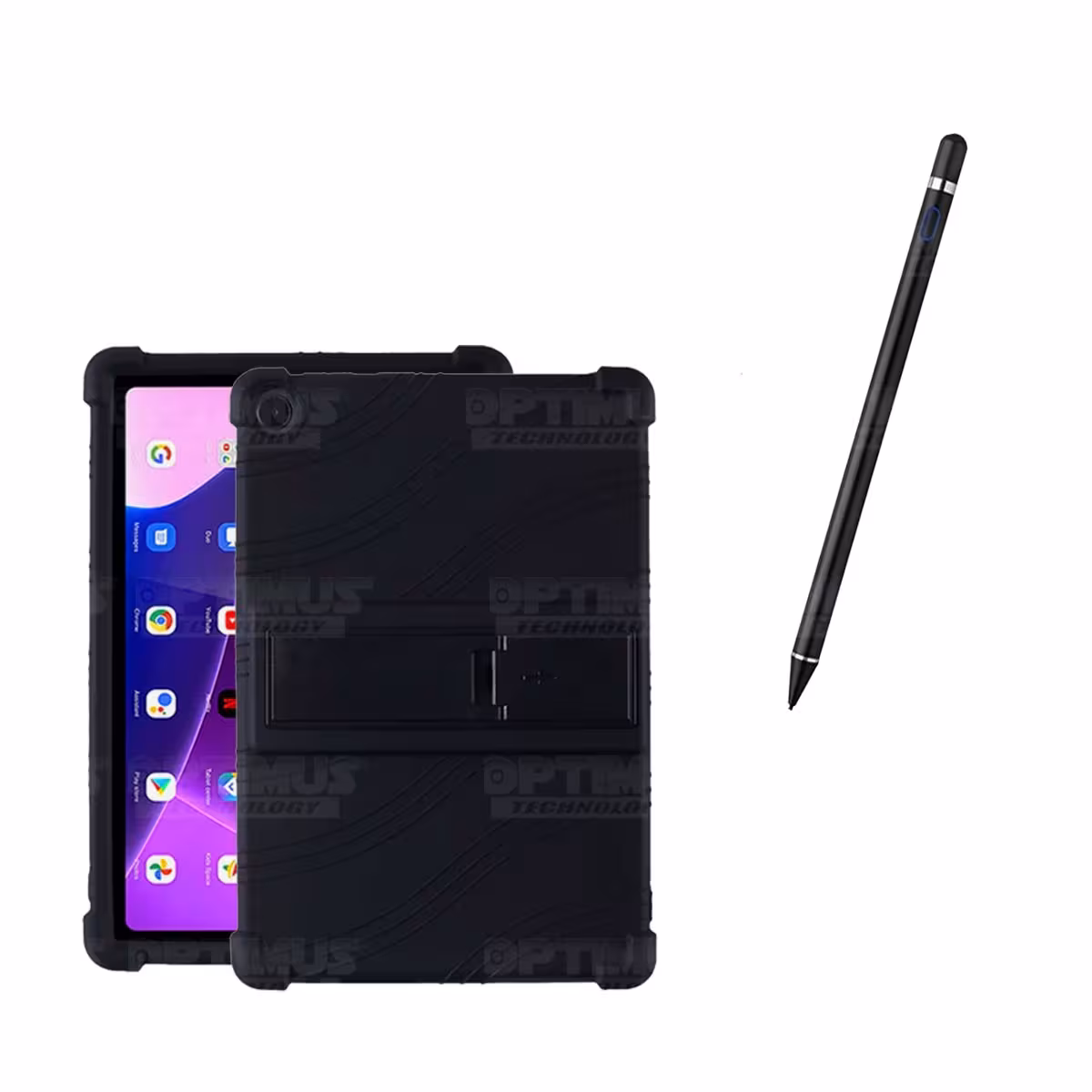 Kit Estuche Protector de goma antigolpes Y Lápiz Óptico Digital Stylus Pen para Tablet Lenovo M10HD 3rd Generacion TB-328 2022