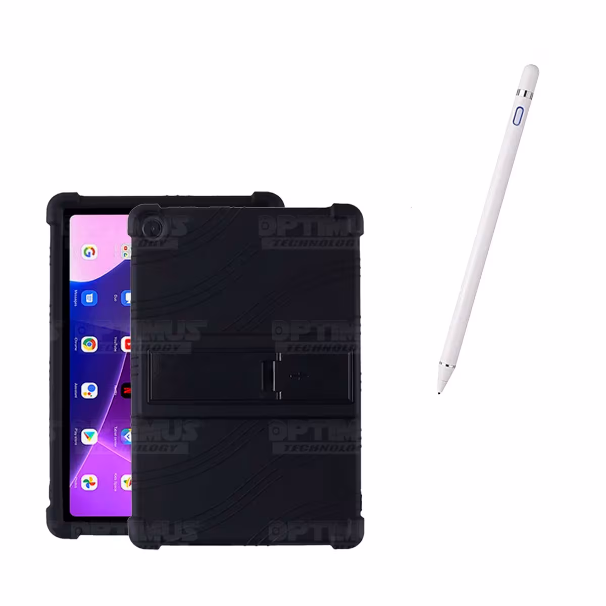 Kit Estuche Protector de goma antigolpes Y Lápiz Óptico Digital Stylus Pen para Tablet Lenovo M10HD 3rd Generacion TB-328 2022
