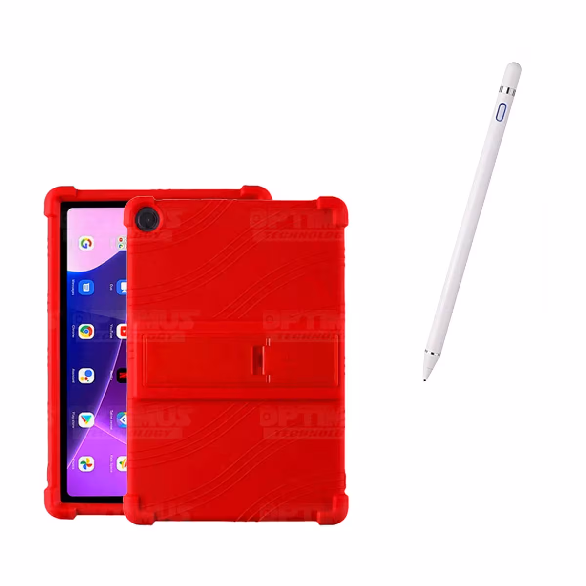 Kit Estuche Protector de goma antigolpes Y Lápiz Óptico Digital Stylus Pen para Tablet Lenovo M10HD 3rd Generacion TB-328 2022