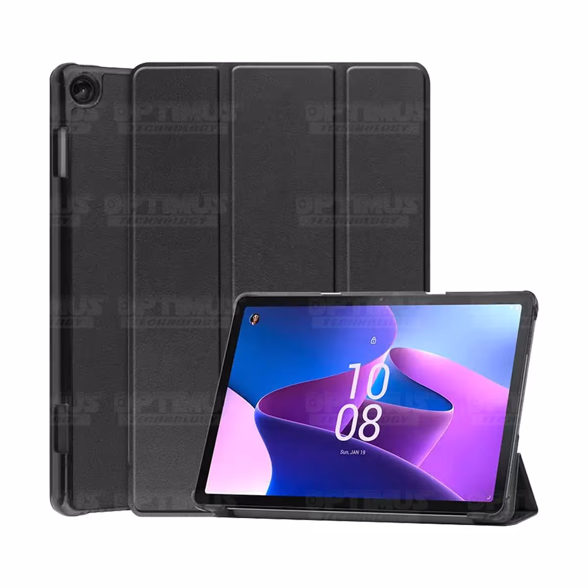 Kit Vidrio templado + Case Protector + Teclado y Mouse Bluetooth Tablet Lenovo M10 HD 3rd Generación TB-328 2022 10.1 Pulgadas