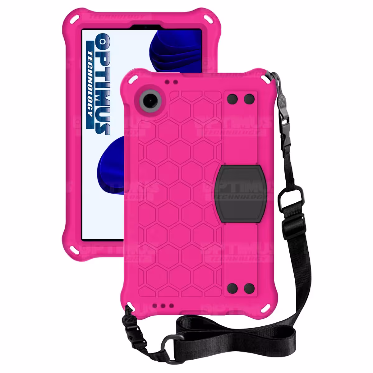 Kit Vidrio Cristal Templado Y Estuche Protector Anti golpes Correa para Tablet Samsung Galaxy Tab A9 8.7 Pulgadas SM-X110 X115