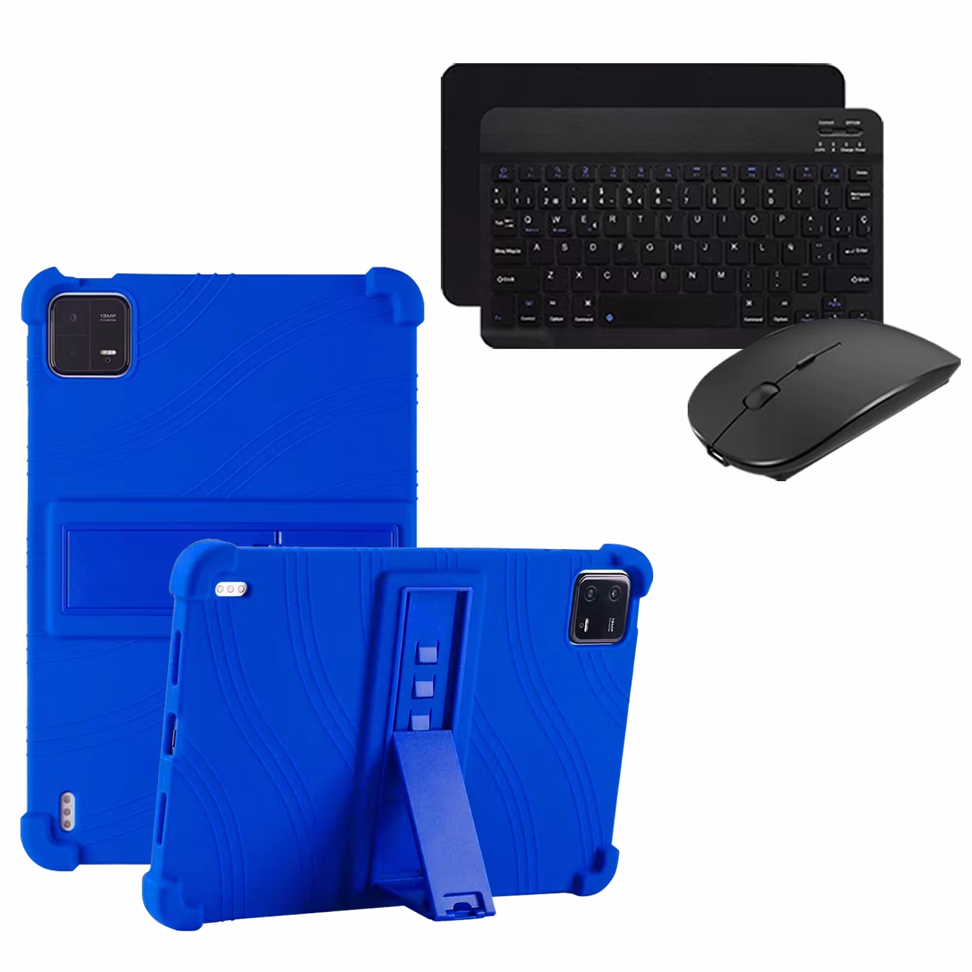 Kit Case Forro Protector Antigolpes + Teclado y Mouse Bluetooth para Tablet Xiaomi Mi Pad 6 / Mi Pad 6 Pro 2023 11 Pulgadas
