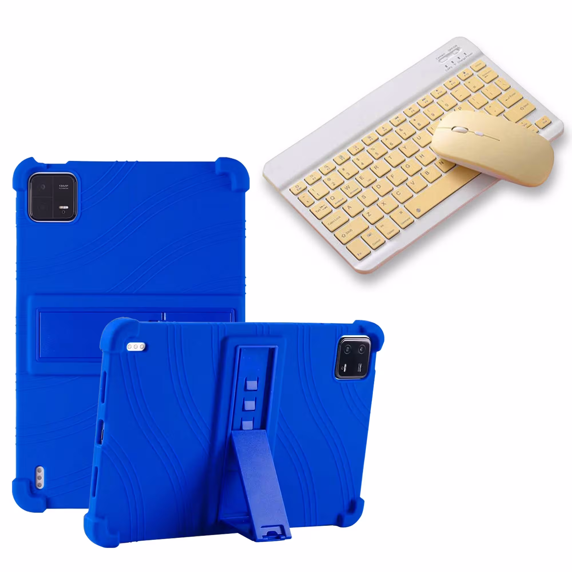 Kit Case Forro Protector Antigolpes + Teclado y Mouse Bluetooth para Tablet Xiaomi Mi Pad 6 / Mi Pad 6 Pro 2023 11 Pulgadas