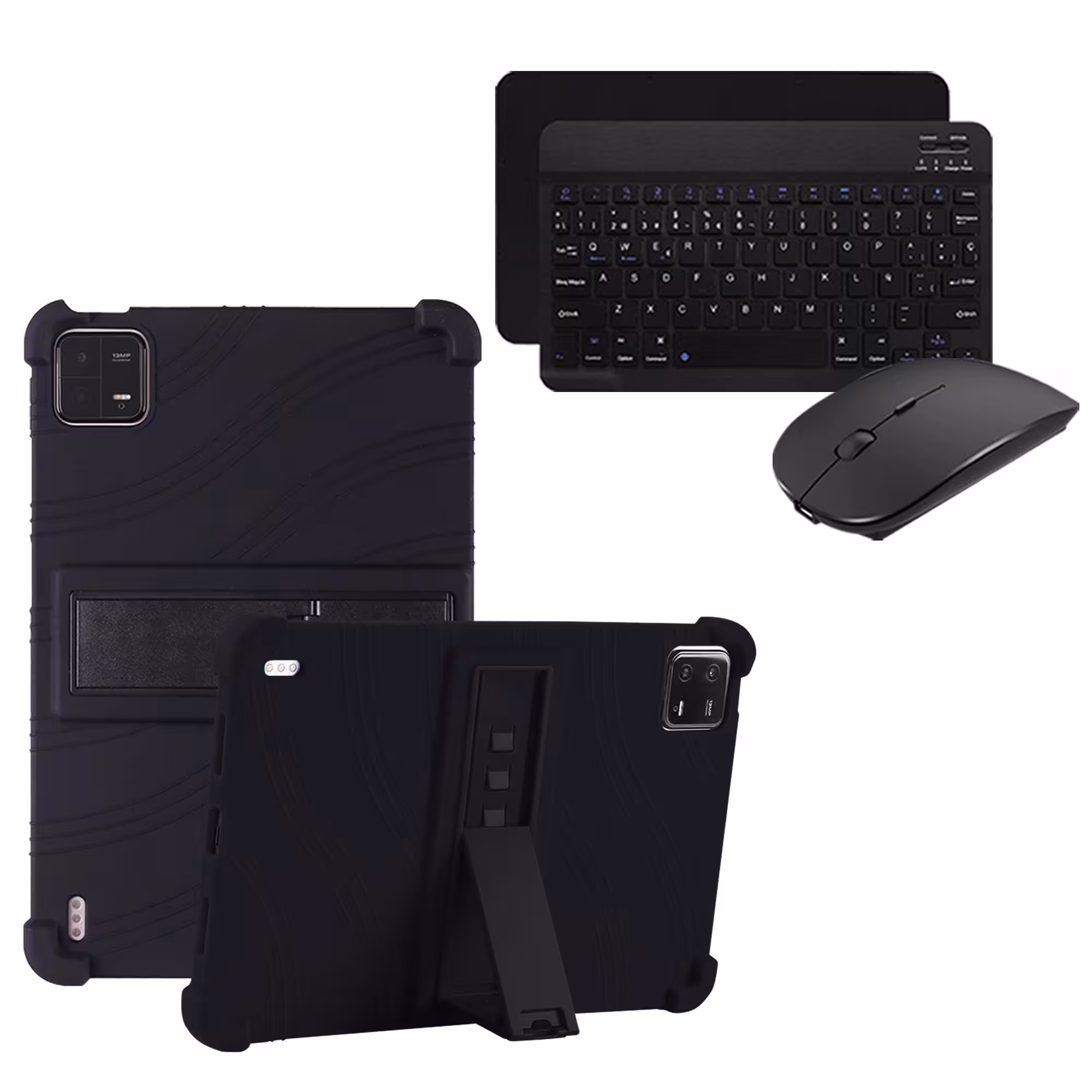 Kit Case Forro Protector Antigolpes + Teclado y Mouse Bluetooth para Tablet Xiaomi Mi Pad 6 / Mi Pad 6 Pro 2023 11 Pulgadas