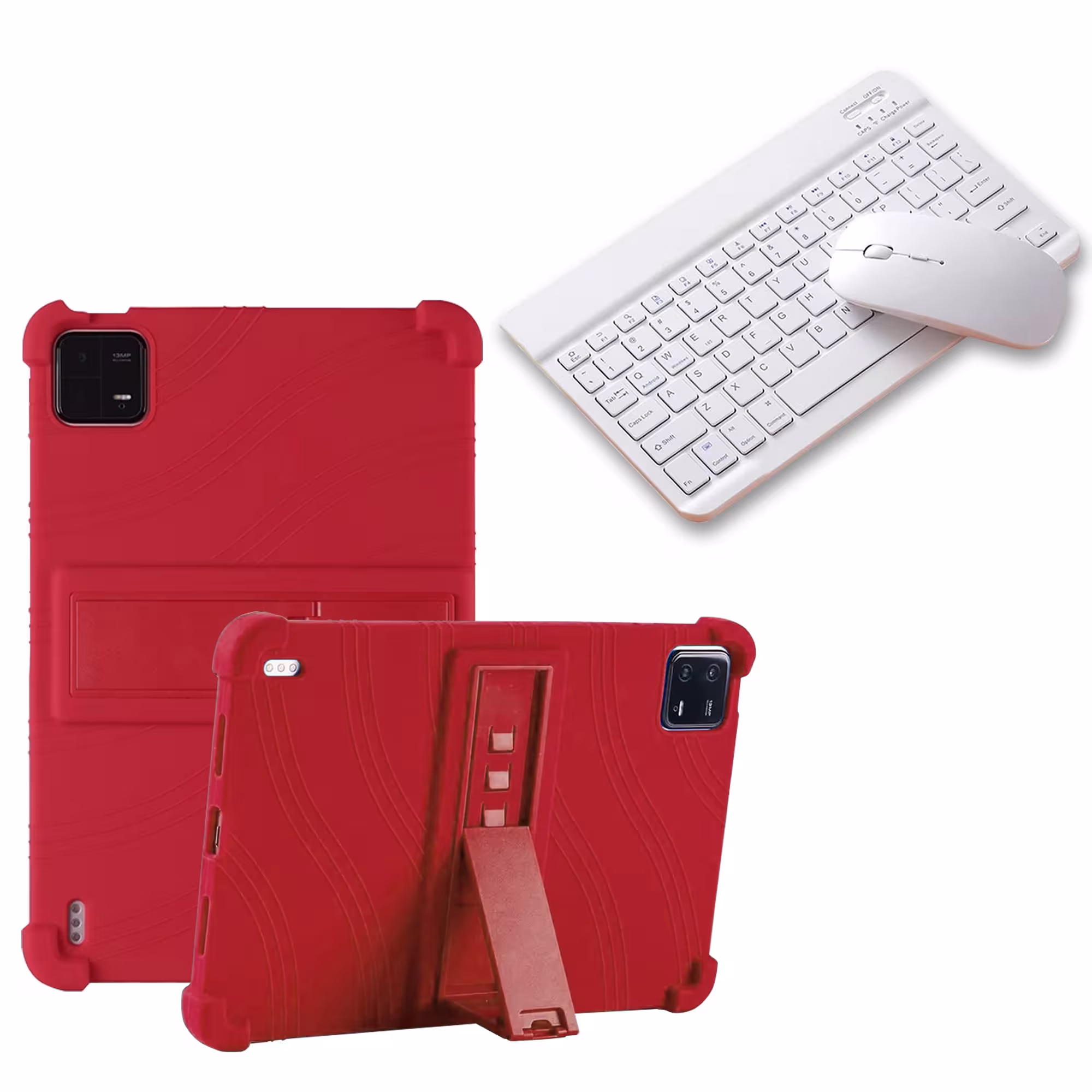 Kit Case Forro Protector Antigolpes + Teclado y Mouse Bluetooth para Tablet Xiaomi Mi Pad 6 / Mi Pad 6 Pro 2023 11 Pulgadas