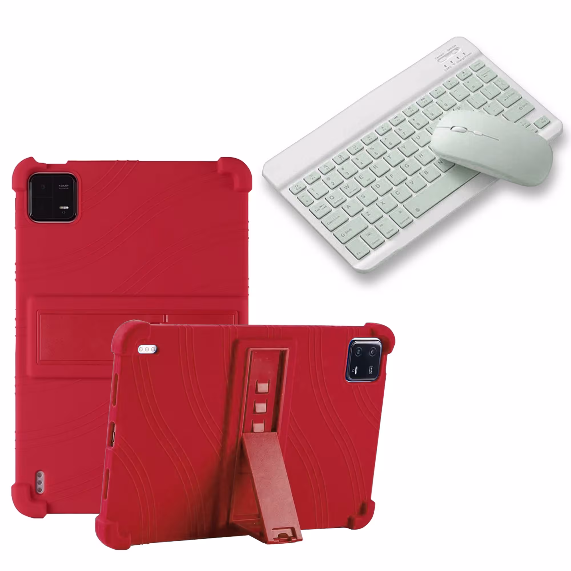 Kit Case Forro Protector Antigolpes + Teclado y Mouse Bluetooth para Tablet Xiaomi Mi Pad 6 / Mi Pad 6 Pro 2023 11 Pulgadas