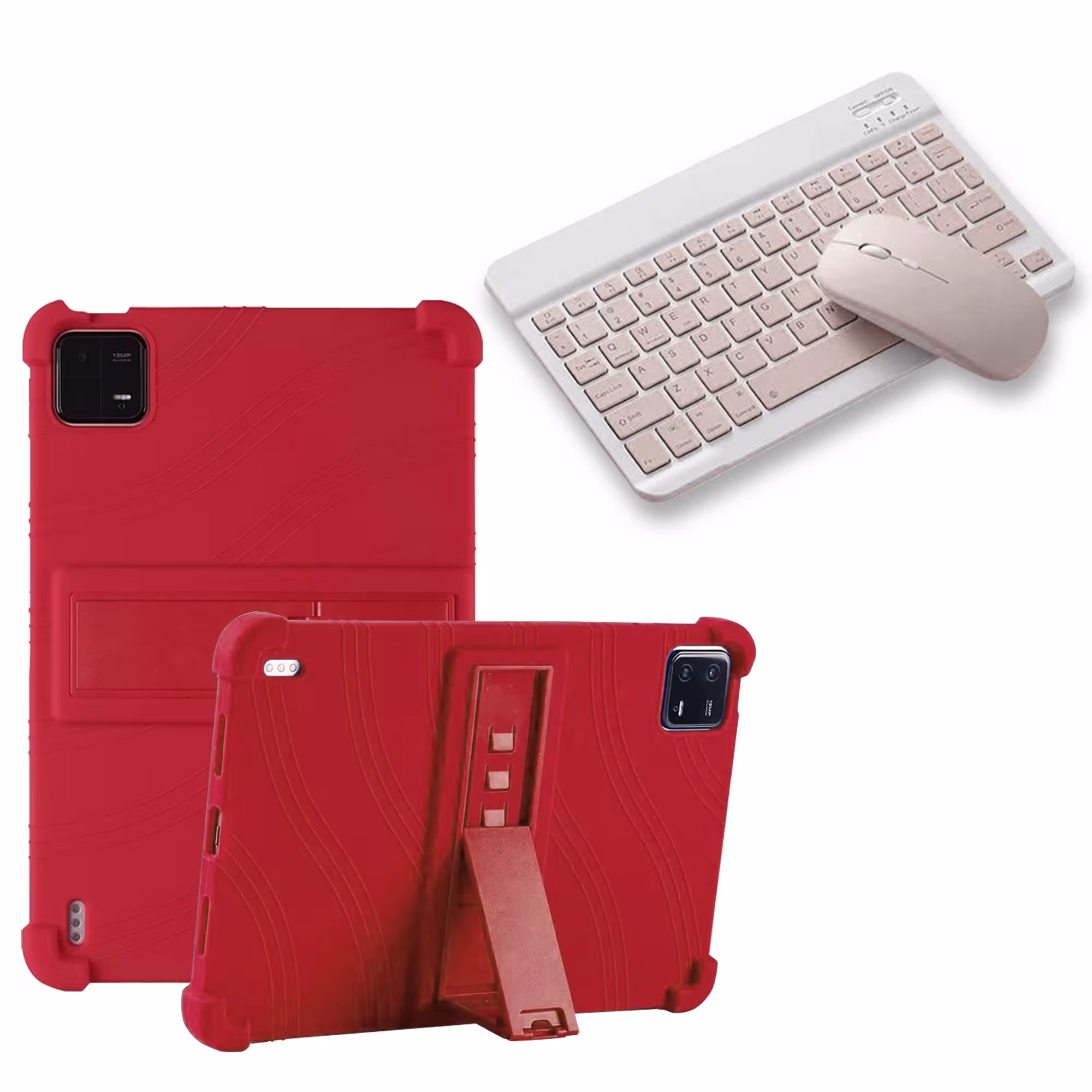 Kit Case Forro Protector Antigolpes + Teclado y Mouse Bluetooth para Tablet Xiaomi Mi Pad 6 / Mi Pad 6 Pro 2023 11 Pulgadas