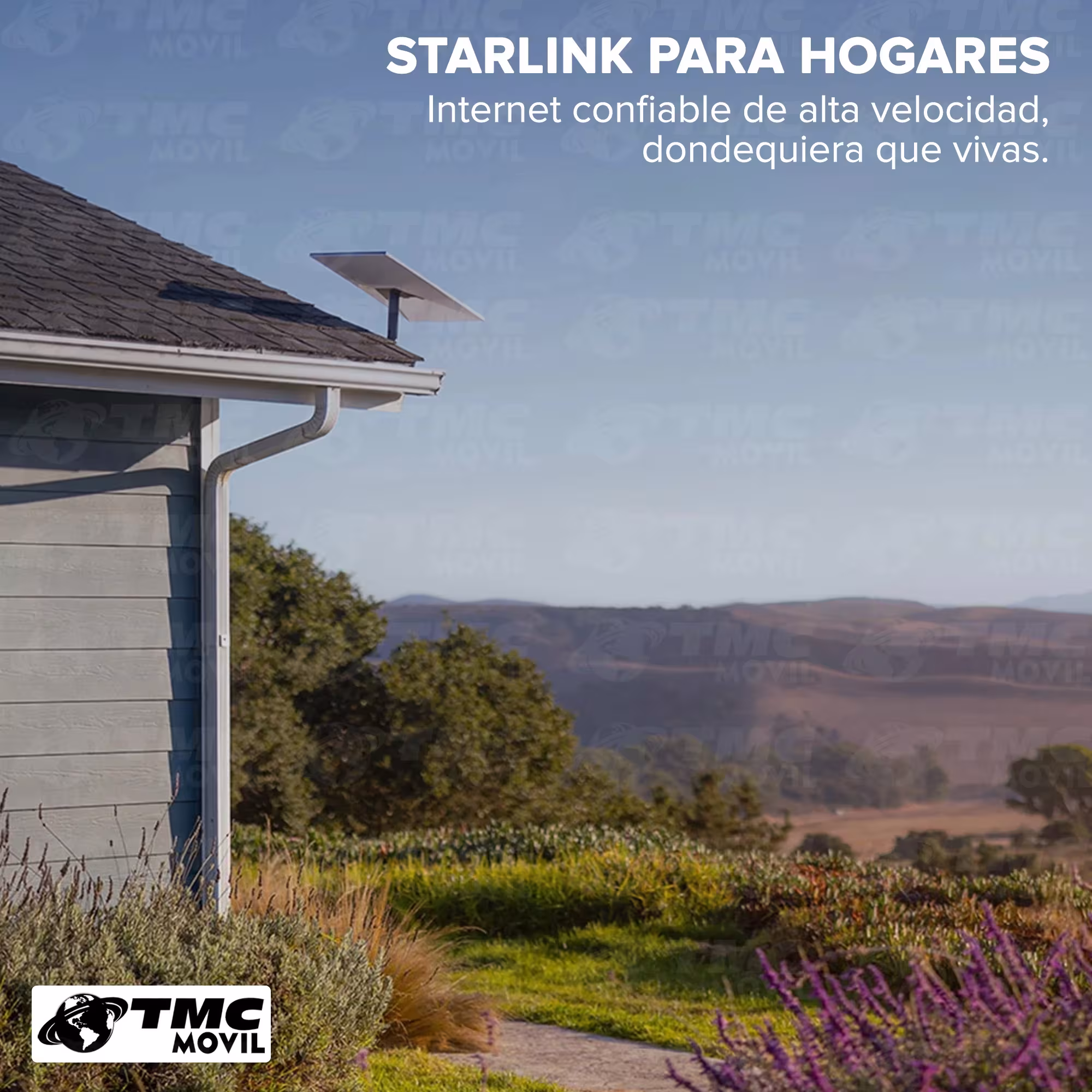STARLINK V4 - Kit Estándar de Internet Satelital ilimitado Wifi 6 Triple banda Versión 4 para Hogares y Empresas