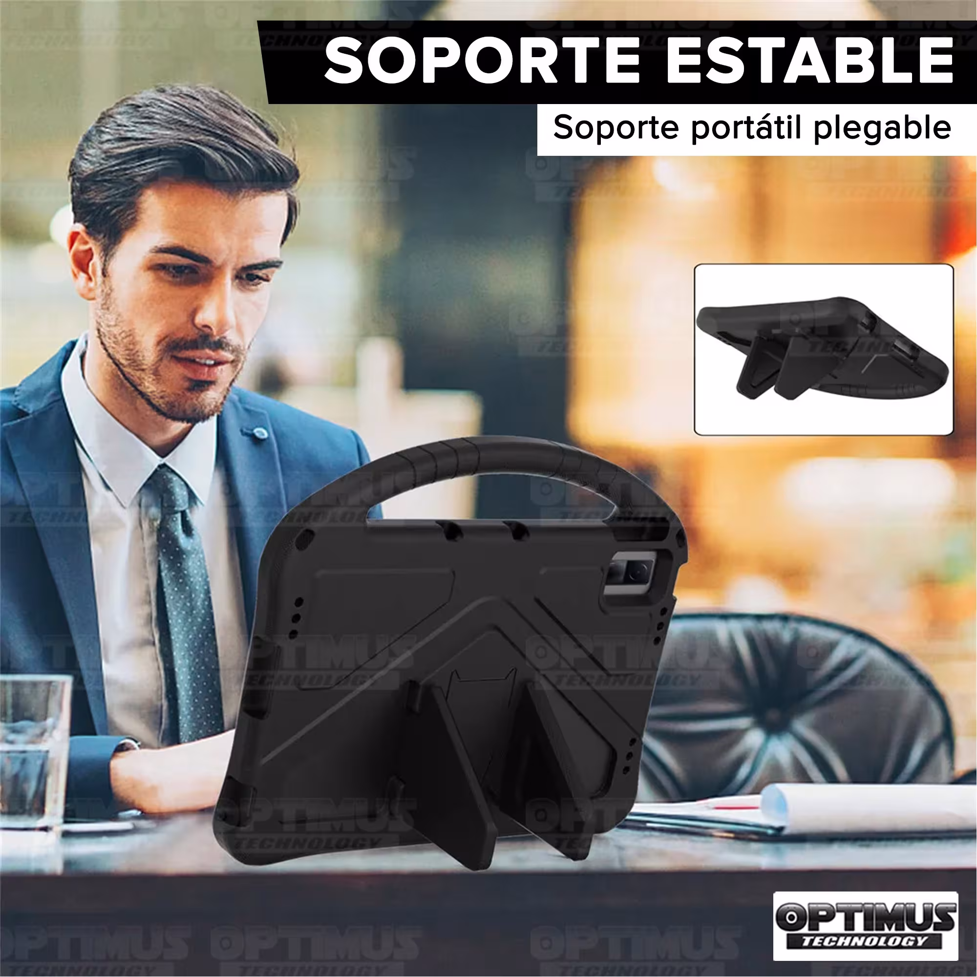 Estuche Case protector Anti-Shock Correa Desmontable Para Tablet TCL Tab 11 Pulgadas | TCL Nxtpaper Anti golpes con soporte
