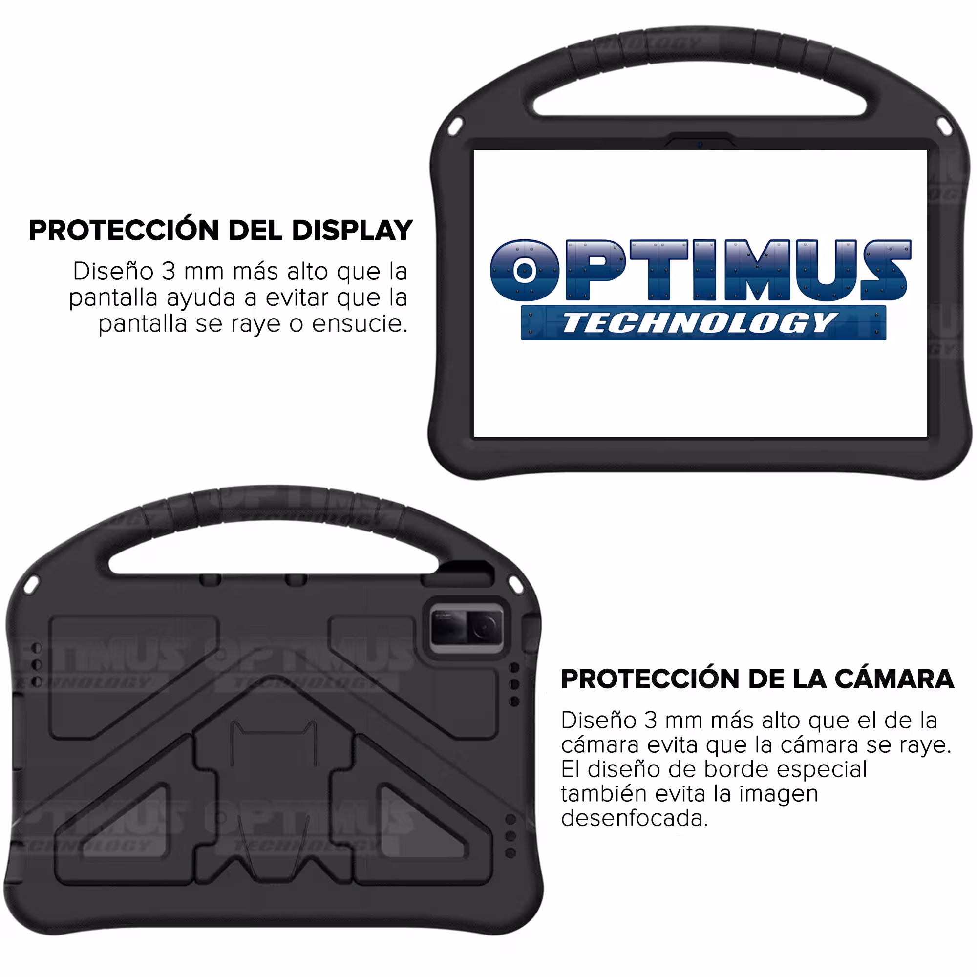 Estuche Case protector Anti-Shock Correa Desmontable Para Tablet TCL Tab 11 Pulgadas | TCL Nxtpaper Anti golpes con soporte