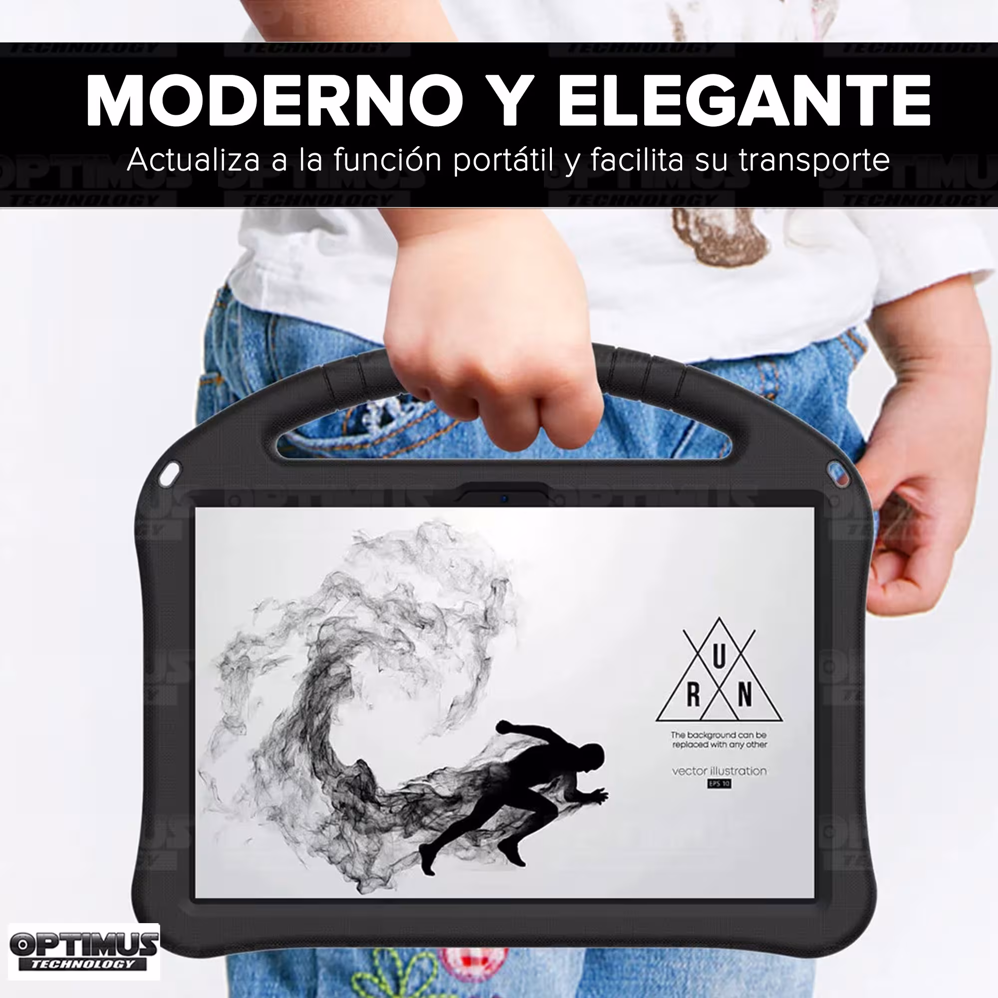 Estuche Case protector Anti-Shock Correa Desmontable Para Tablet TCL Tab 11 Pulgadas | TCL Nxtpaper Anti golpes con soporte