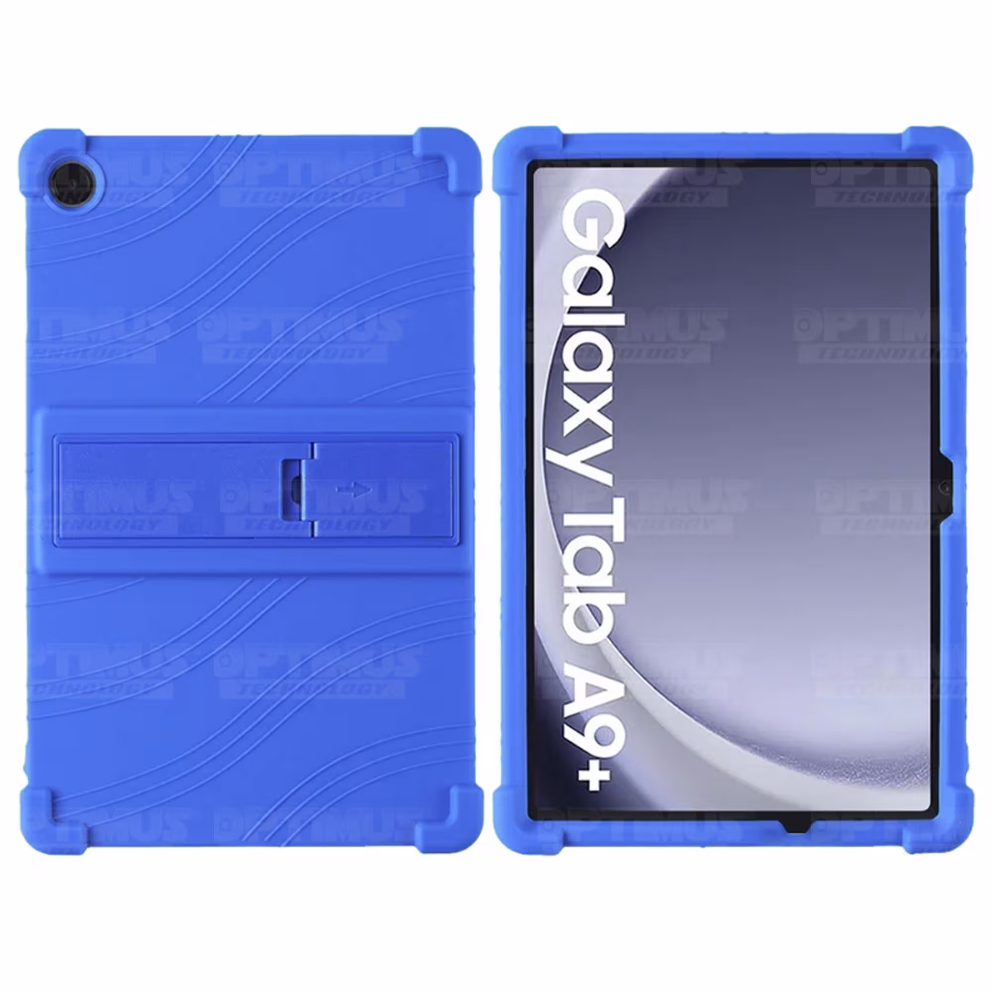 Estuche Case protector de goma para Tablet Samsung Galaxy Tab A9 Plus 11 Pulgadas SM-X210 / X216 / X218 Anti golpes con soporte
