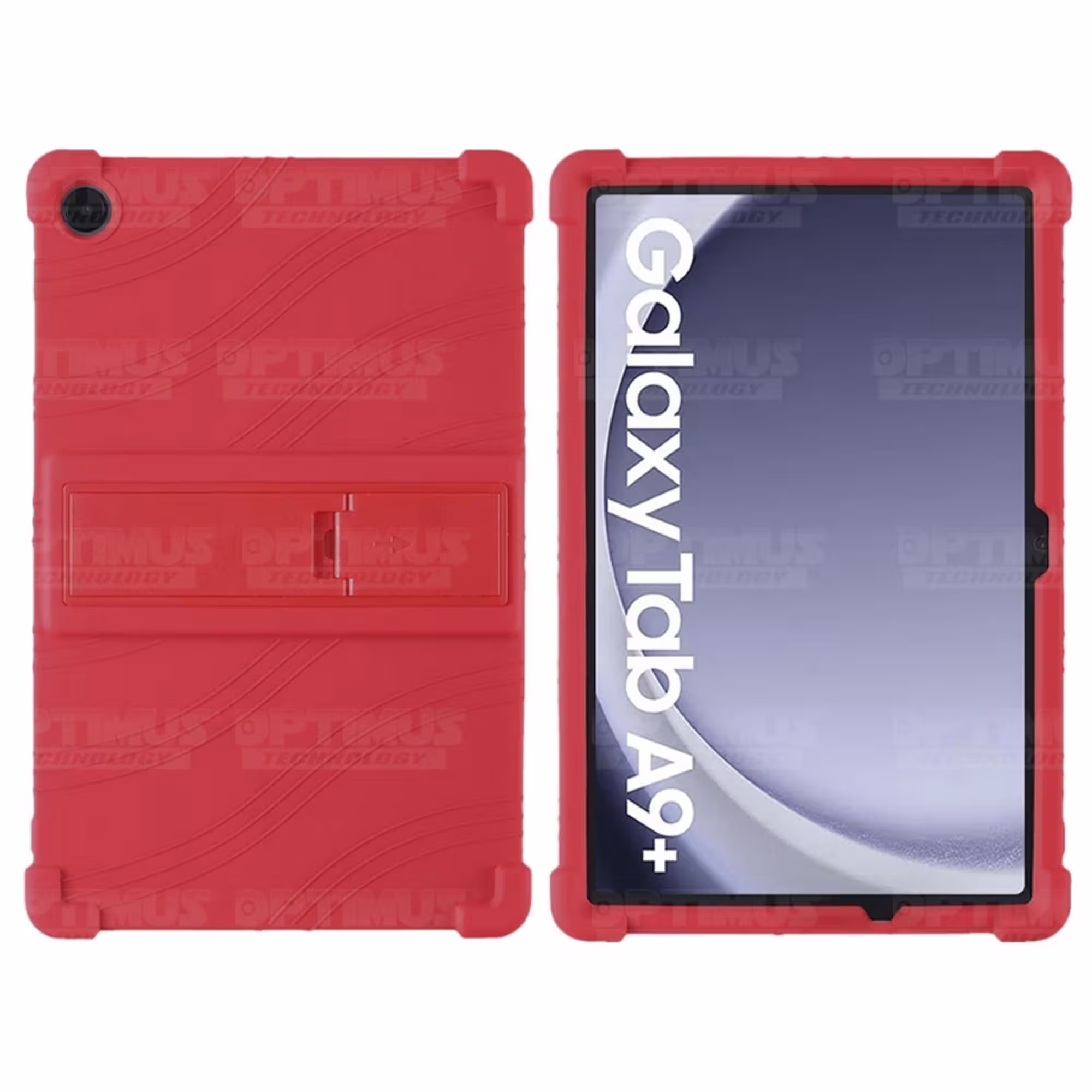 Estuche Case protector de goma para Tablet Samsung Galaxy Tab A9 Plus 11 Pulgadas SM-X210 / X216 / X218 Anti golpes con soporte