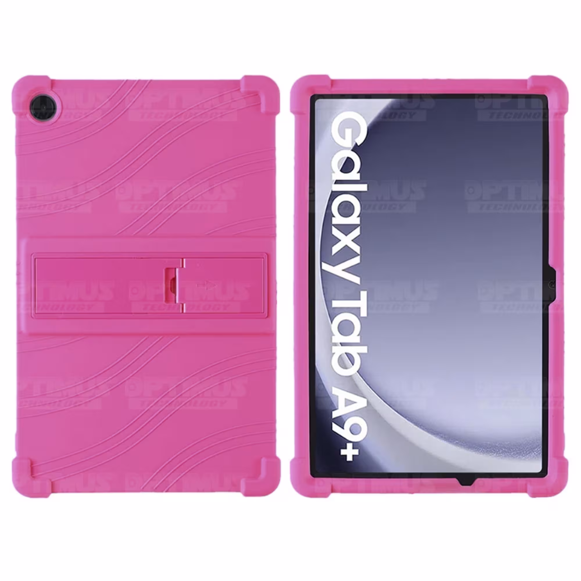Estuche Case protector de goma para Tablet Samsung Galaxy Tab A9 Plus 11 Pulgadas SM-X210 / X216 / X218 Anti golpes con soporte