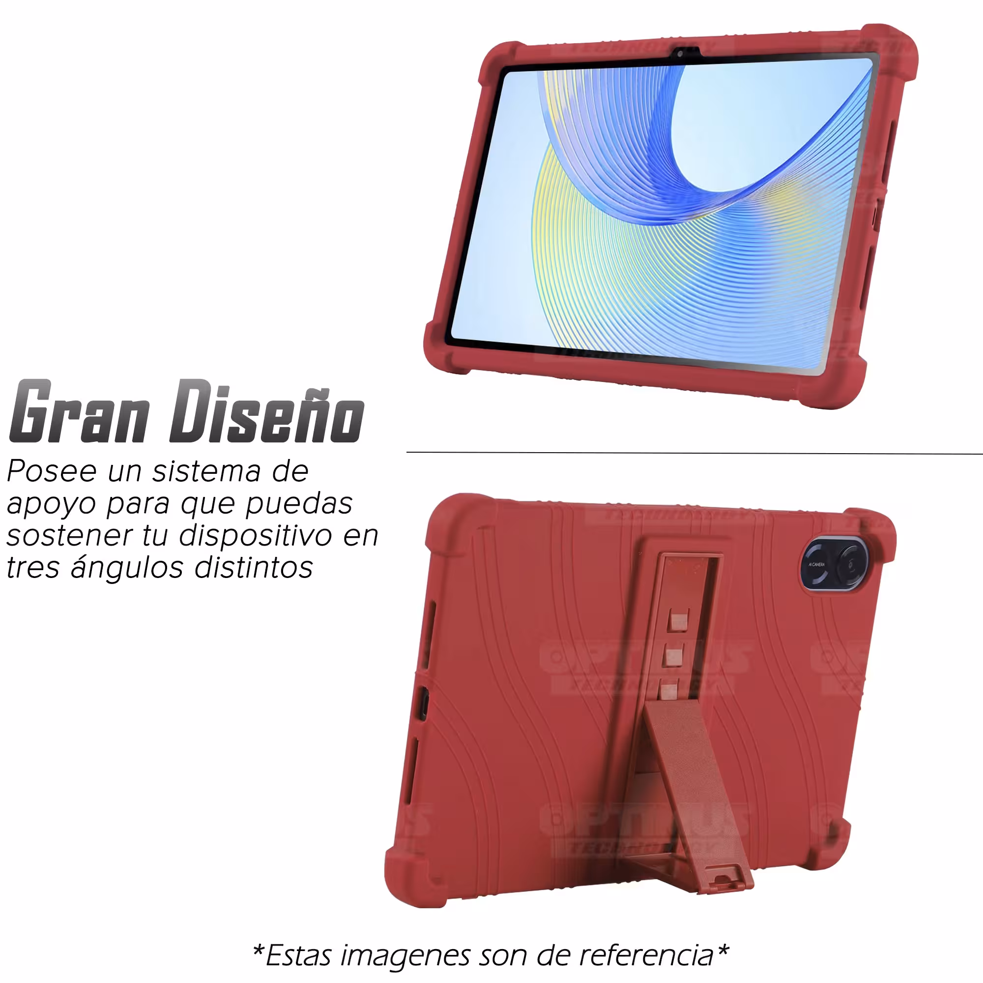 Estuche Case protector de goma para Tablet Huawei Honor Pad X9 2023 11.5 Pulgadas Anti golpes con soporte