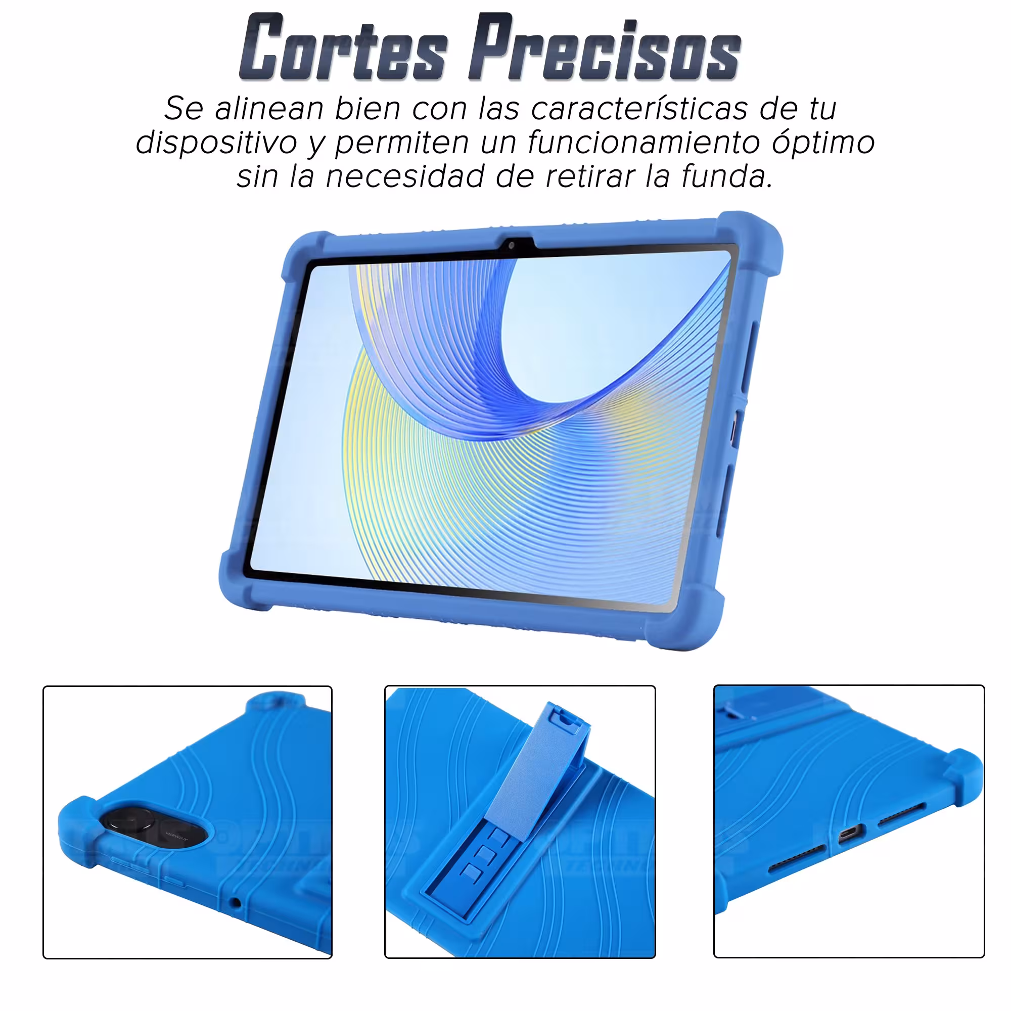 Estuche Case protector de goma para Tablet Huawei Honor Pad X9 2023 11.5 Pulgadas Anti golpes con soporte